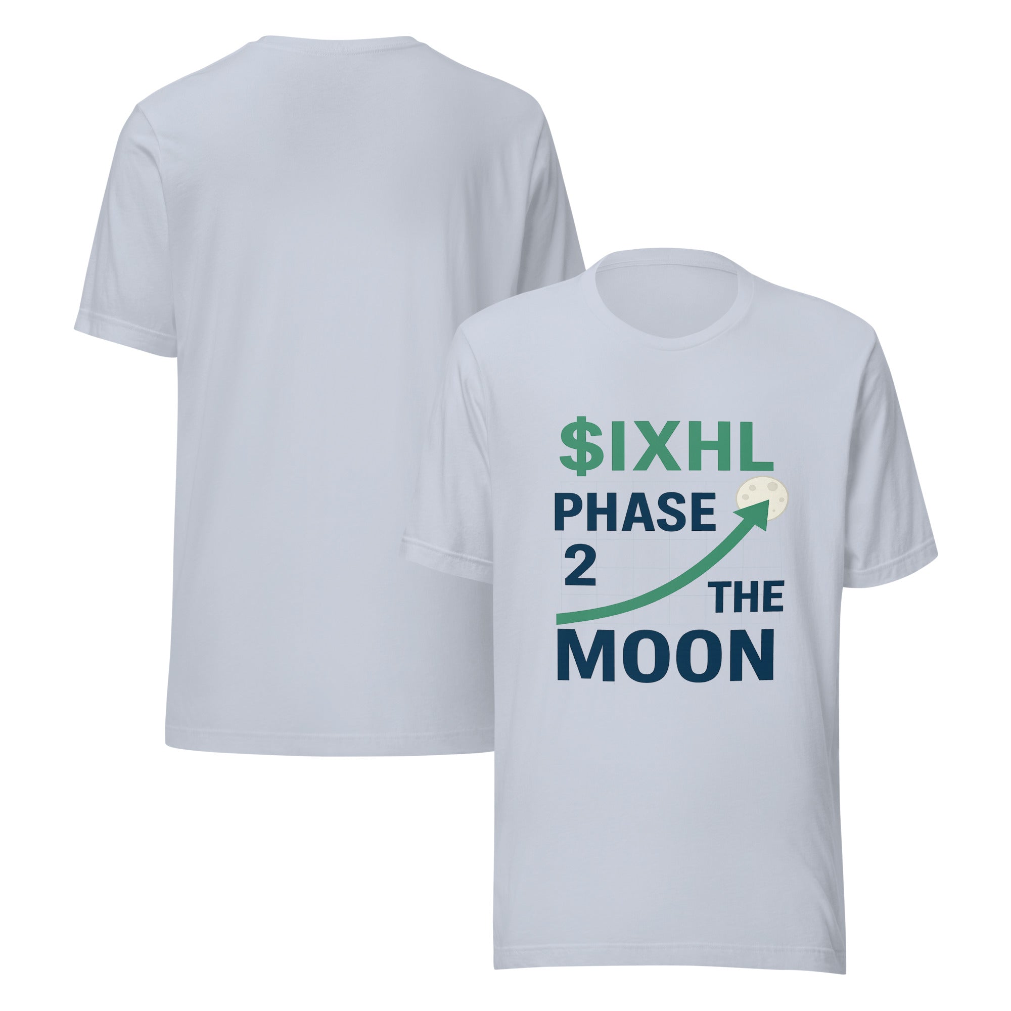 IXHL Phase 2 Moon Unisex t-shirt with lunar design representing ambition and growth