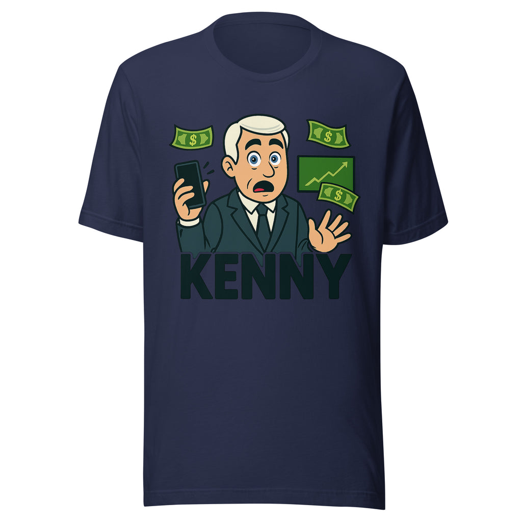 Bad Kenny Unisex T-Shirt representing movement against market manipulation and short-selling