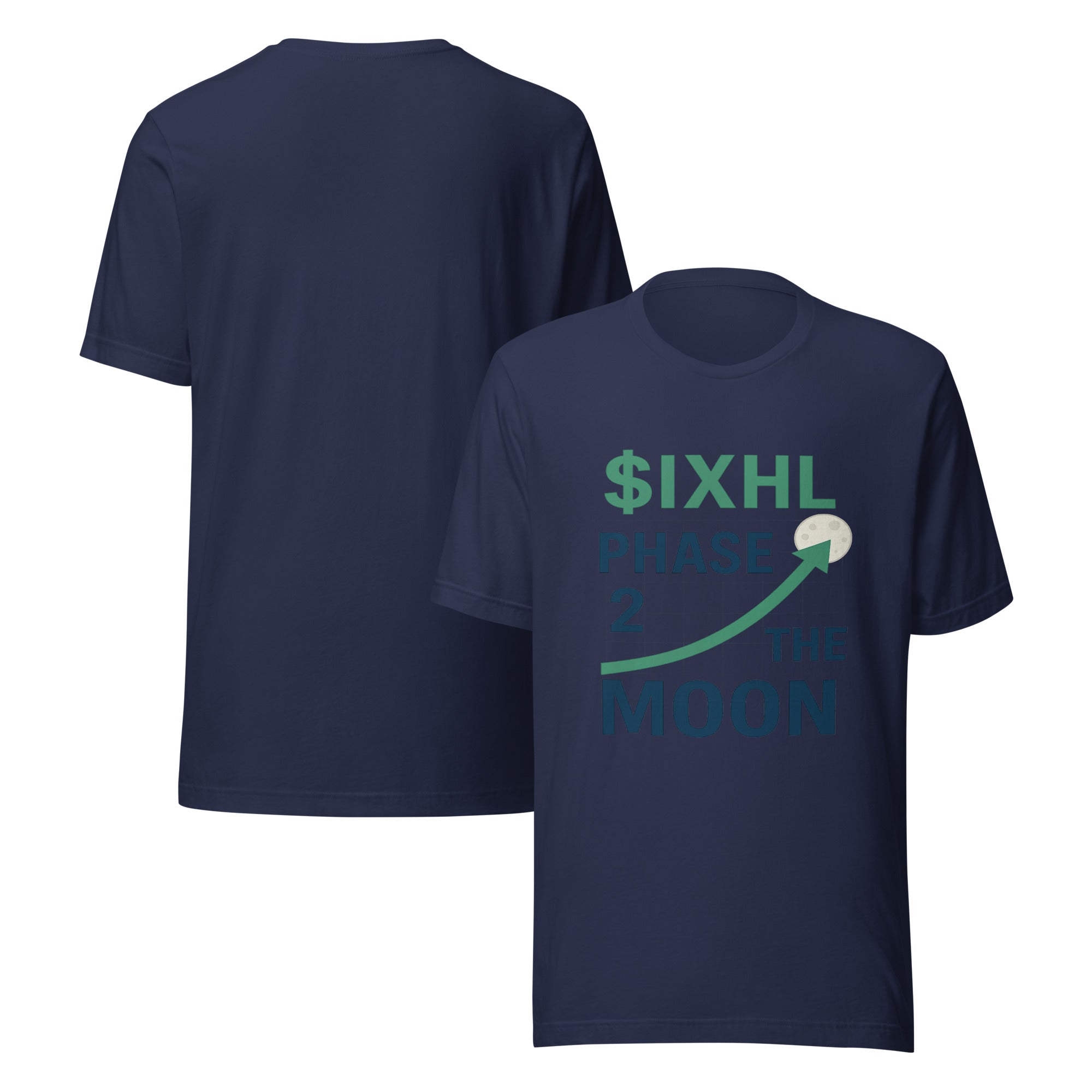 IXHL Phase 2 Moon Unisex t-shirt with lunar design representing ambition and growth